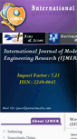 Mobile Screenshot of ijmer.com